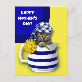 Gelukkig Moederdag. Cute Kitten Briefkaart