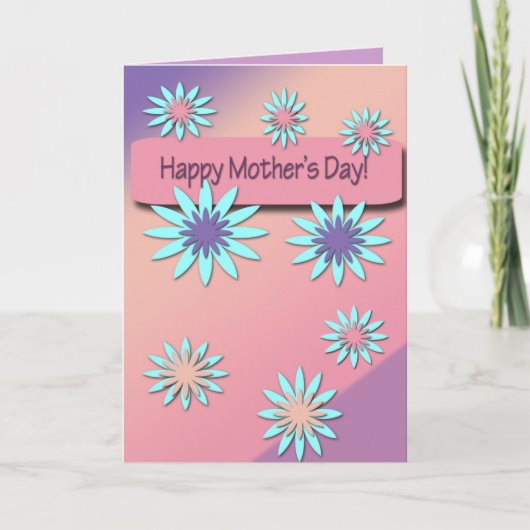 GELUKKIG MOEDERDAG! DE KAART VAN DE BLOEM (Voorkant)