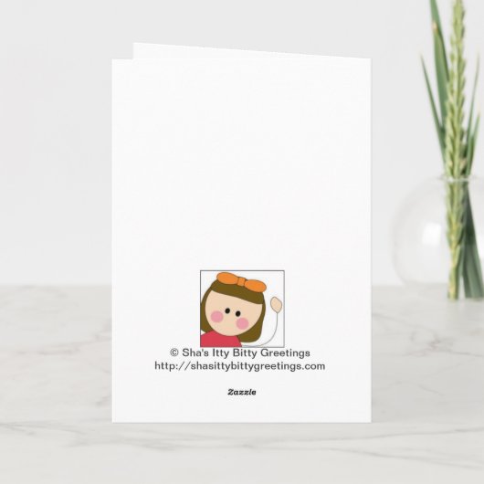 gelukkig moederdag (dochter) kaart (Achterkant)