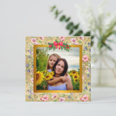 Gelukkig Moederdag Elegante Moderne Fotokaart (Staand voorkant)