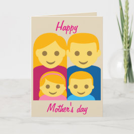 Gelukkig Moederdag Emoji Kaart