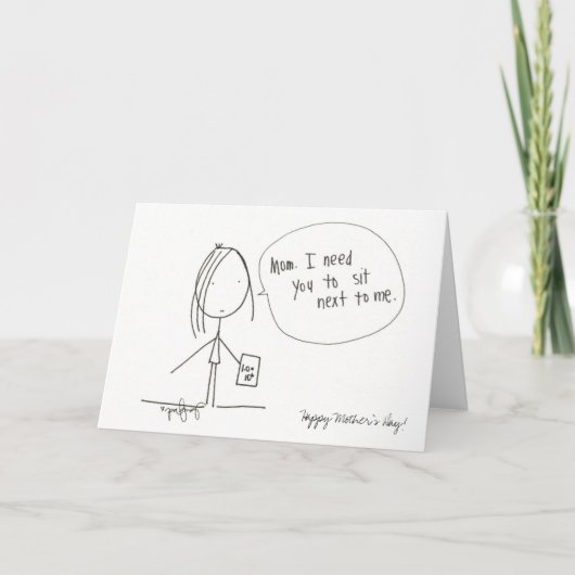 Gelukkig Moederdag Feestdagen Kaart (Voorkant)