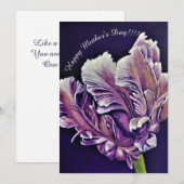 Gelukkig Moederdag! Feestdagenkaart (Voorkant / Achterkant)