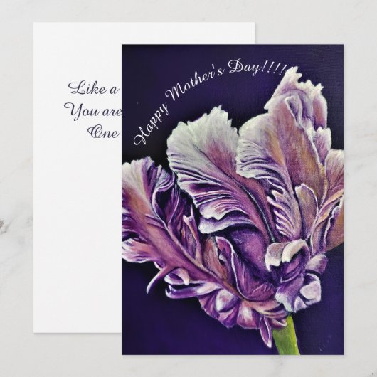 Gelukkig Moederdag! Feestdagenkaart (Voorkant / Achterkant)