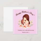 Gelukkig Moederdag! Feestdagenkaart (Voorkant / Achterkant)