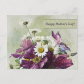 Gelukkig Moederdag. Fijnkunst met blokverf Briefkaart (Voorkant)