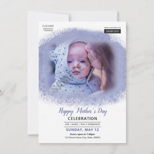 Gelukkig Moederdag Flyer Kaart (Voorkant)