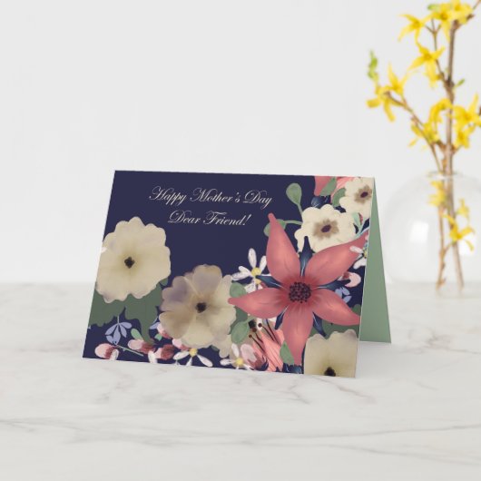 Gelukkig Moederdag! | Geachte vriend Kaart (Gele Bloem)