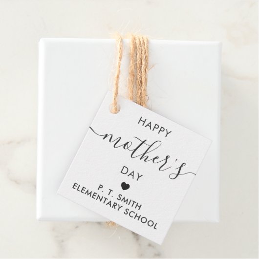 Gelukkig Moederdag Gift Label, Mam Label, Kraft Bedankjes Labels (In situ)