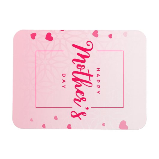 Gelukkig Moederdag (hart) Magneet (Horizontaal)