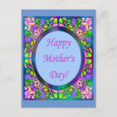 Gelukkig moederdag! Helderkleurig cadeau voor lijs Briefkaart (Voorkant)