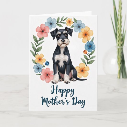 Gelukkig Moederdag Hond Moeder Kaart (Voorkant)