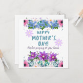 Gelukkig Moederdag houden we van pooppen in je hui Kaart (Voorkant / Achterkant in situ)