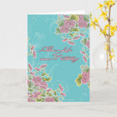 gelukkig moederdag in het Duits, alles Liebe, Kaart (Gele Bloem)