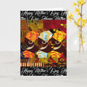 Gelukkig Moederdag. Kaart (Gele Bloem)