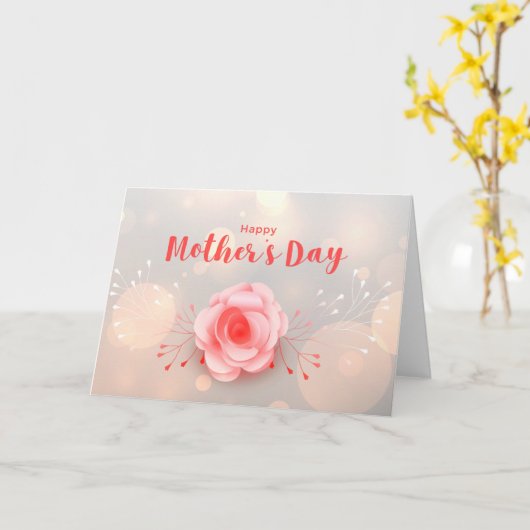 Gelukkig Moederdag Kaart (Gele Bloem)