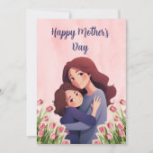 Gelukkig Moederdag kaart (Voorkant)