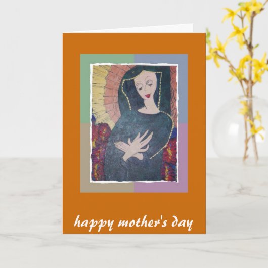 gelukkig moederdag kaart (Gele Bloem)