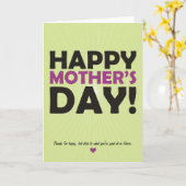 Gelukkig Moederdag Kaart (Gele Bloem)