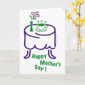 Gelukkig Moederdag! Kaart (Gele Bloem)