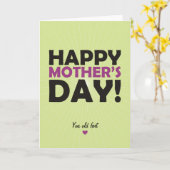 Gelukkig Moederdag Kaart (Gele Bloem)