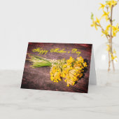 Gelukkig moederdag kaart (Gele Bloem)