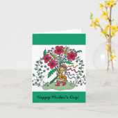 Gelukkig Moederdag! Kaart (Gele Bloem)