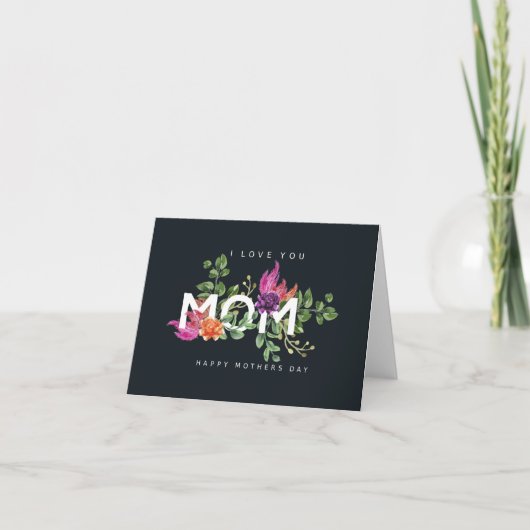 Gelukkig Moederdag Kaart "Ik hou van je Moeder" Bl (Voorkant)