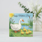 Gelukkig Moederdag Kaart - Mama Gans (Staand voorkant)