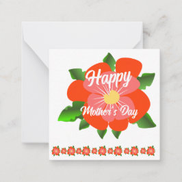 Gelukkig Moederdag Kaart Notitiekaartje