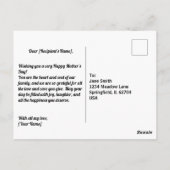 Gelukkig Moederdag Koe  Briefkaart (Achterkant)