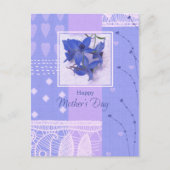 Gelukkig Moederdag. Lentbloemen Briefkaart (Voorkant)