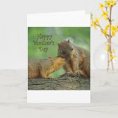 Gelukkig Moederdag - Mamma en de Eekhoorn van het Kaart (Gele Bloem)