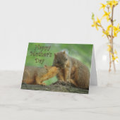 Gelukkig Moederdag - Mamma en de Eekhoorns van het Kaart (Gele Bloem)