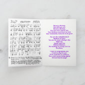 Gelukkig Moederdag, met een muziekblad Kaart (Binnen)