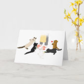 Gelukkig Moederdag met het Wenskaart van het Kat Kaart (Gele Bloem)