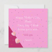 Gelukkig Moederdag! Moderne ontwerp en geüniformee Kaart (Achterkant)