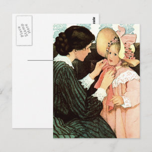 Gelukkig Moederdag.  moeder en dochter Briefkaart