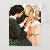 Gelukkig Moederdag.  moeder en dochter Briefkaart (Voorkant)