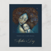 Gelukkig Moederdag. Moeder en dochter schilderen Briefkaart (Voorkant)