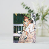 Gelukkig Moederdag.  moeder en kind Briefkaart (Staand voorkant)