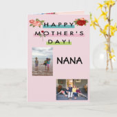 Gelukkig Moederdag Nana! Kaart (Gele Bloem)