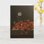 Gelukkig Moederdag Nog leven. Wilde aardbeien Kaart (Gele Bloem)