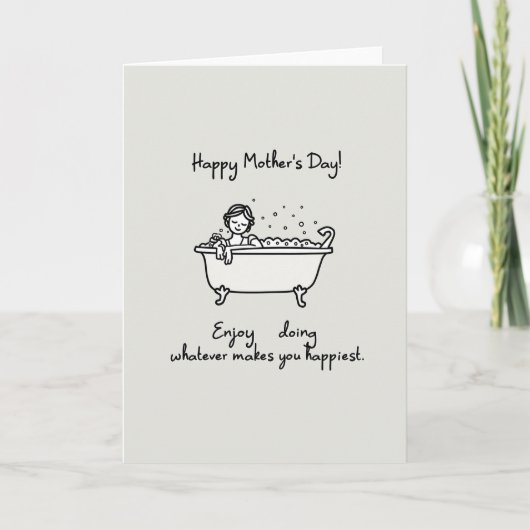 Gelukkig Moederdag Ontspanningkaart Kaart (Voorkant)