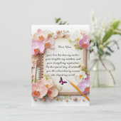 Gelukkig Moederdag Platte Wenskaart Kaart (Staand voorkant)