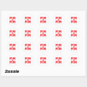 Gelukkig Moederdag Postkaart Ronde Sticker (Vel)