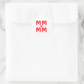 Gelukkig Moederdag Postkaart Ronde Sticker (Tas)