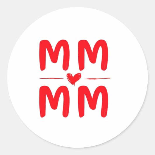 Gelukkig Moederdag Postkaart Ronde Sticker (Voorkant)