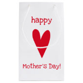 Gelukkig Moederdag! Red Heart Klein Cadeauzakje (Achterkant)