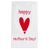 Gelukkig Moederdag! Red Heart Klein Cadeauzakje (Voorkant)